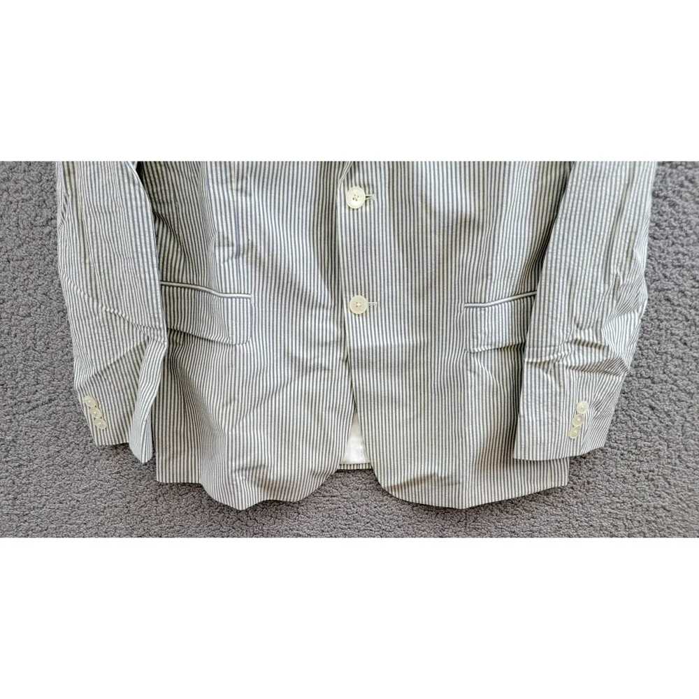 Lauren Ralph Lauren UltraFlex Classic-Fit Seersucker Sport Coat Boys 20R White - Picture 4 of 15
